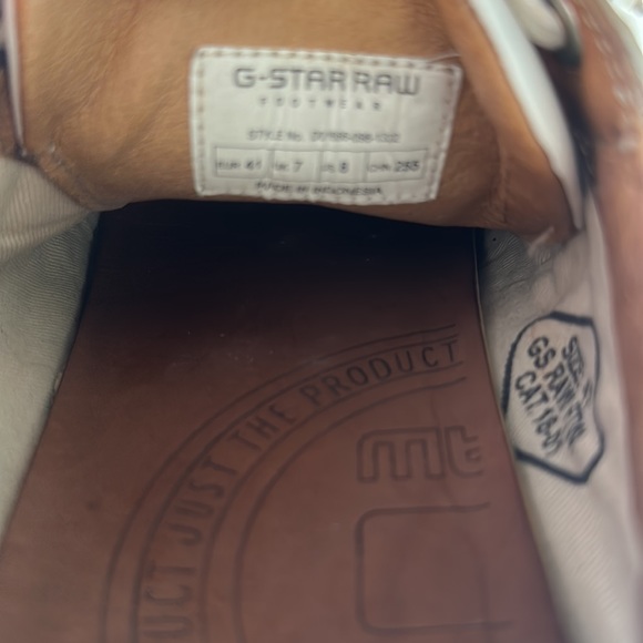 G-Star white leather flats (8) - Picture 3 of 5